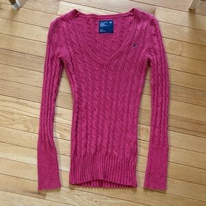 Y2K American Eagle V-Neck Sweater